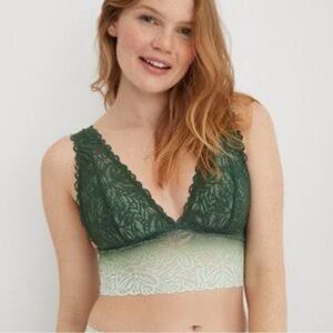 Aerie Lace Bralette in Green Ombre